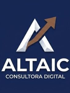 logo altaic fondo azul oscuro